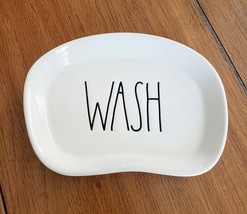 RAE DUNN by Magenta &quot;WASH&quot; Soap Dish Tray White NWOT - €11,17 EUR