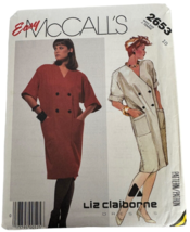 McCalls Sewing Patter 2653 Dress Double Breasted Work Front Easy Uncut Size 10 - £5.58 GBP