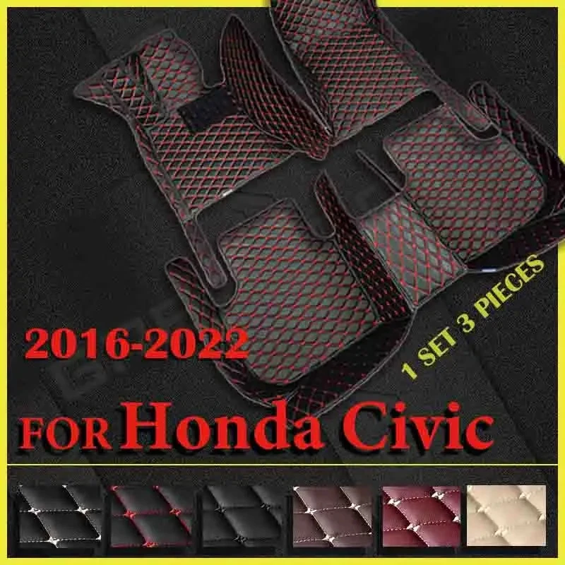 Car floor mats for Honda Civic 2016 2017 2018 2019 2020 2021 2022 Custom... - $91.88
