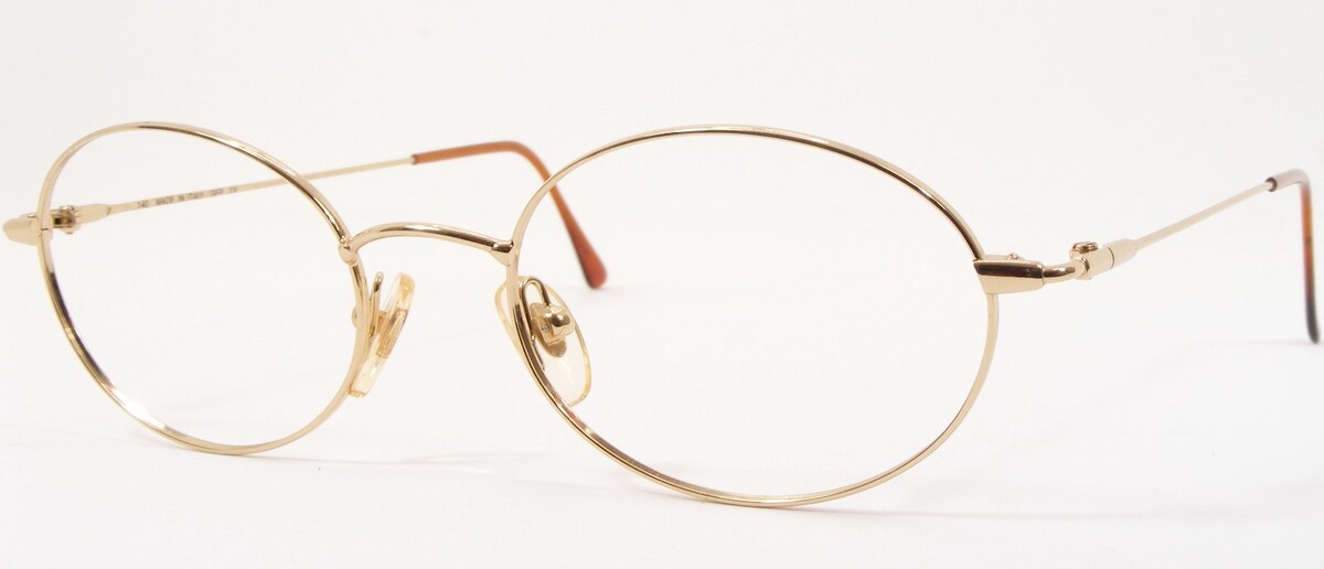 Vintage LUNETTES L&#39;AMY FLORE L94 Gold /Ivory UNIQUE EYEGLASSES 55-17-135... - $57.45