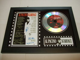 SCARFACE SIGNED  framed silver disc film display  - £13.30 GBP