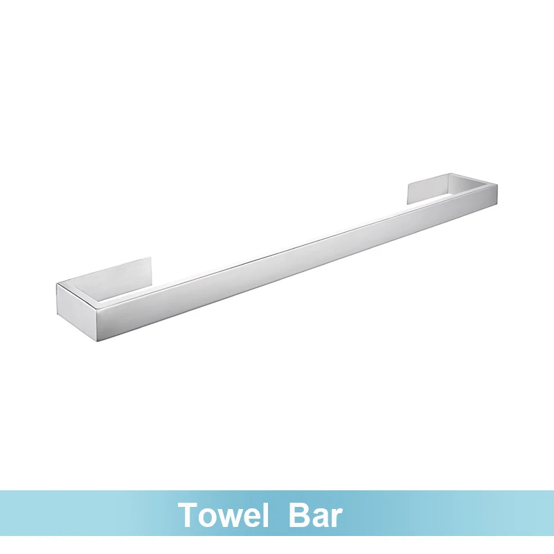 House Home Polished Chrome Bathroom Hardware Set Robe Hook Towel Ring To... - $36.00