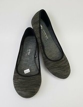 Dr Scholls Shoes Cool Fit Ballet Flats Black Gray Friendly Size US 8.5 M EU 38.5 - £31.10 GBP