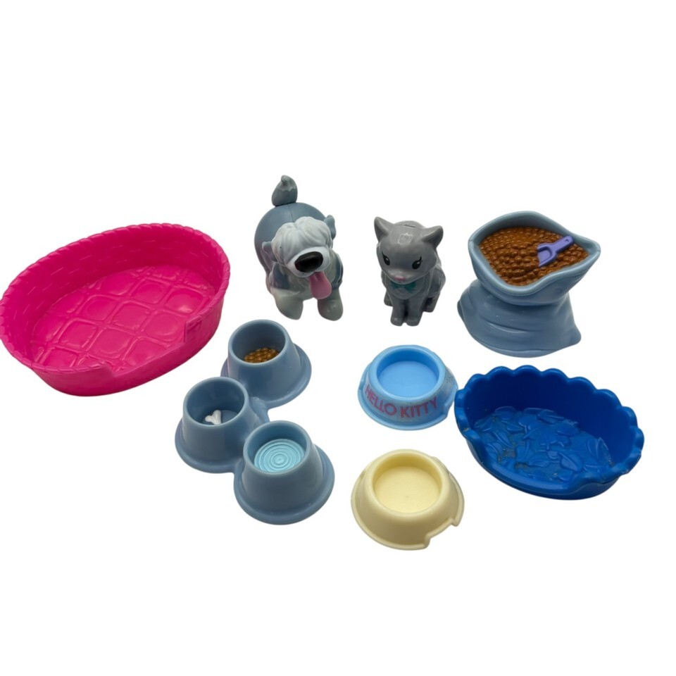 Fisher Price Loving Family Dollhouse Pet Cat &amp; Dog Items Accessories - $14.40
