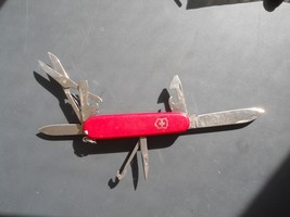 Victorinox Super Tinker Swiss Army knife in red - hook and straight pin - £10.98 GBP