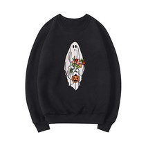 Cute   Ghost Sweatshirt Fall  Jack O Lantern Sweater Trick or Treat Gift Unisex  - £74.76 GBP