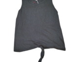 SUNDRY Mujeres Camiseta Sin Mangas Slub Jersey Sólido Negro Talla US 1 0... - $22.91