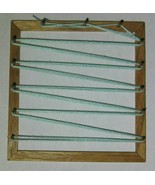 1:12 Miniature Warping Board / Frame in solid Butternut Wood NEW Artisan... - $24.61 CAD