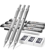 Nicpro Metal 0.9 Mm Mechanical Pencil Set With Case, 3 Pcs. Hb, And Sket... - £33.48 GBP
