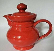 Waechtersbach Red Water Pot &amp; Lid West Germany Pitcher  (U24) - £32.16 GBP