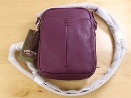 NWT American Leather Co. Cleveland Mini Crossbody Bag Wine $95 MSRP - $67.73 CAD