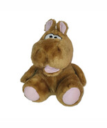 Vintage Animal Fair Inc Plush Hippo Sitting Brown Stuffed Animal #9609A 10&quot; - €16,75 EUR