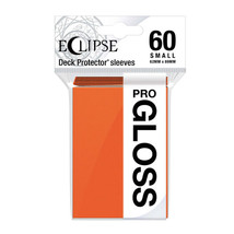 Eclipse Deck Protector Gloss Sleeves S 60pcs - Pumpkn Orange - $430.04 MXN