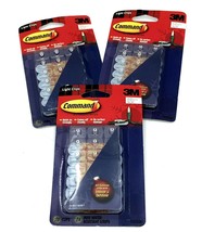 Lot of 3 - 3M Command Light Cord Clips 20pk each - £10.18 GBP