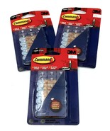 Lot of 3 - 3M Command Light Cord Clips 20pk each - £10.40 GBP