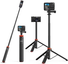 Uurig Telescopic Selfie Stick Long With Tripod, Waterproof Hand, Dji Osm... - $32.99