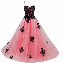 Long Gothic Black Lace Flower Girls Formal Bridesmaid Pageant Dresses Juniors Co - £109.31 GBP