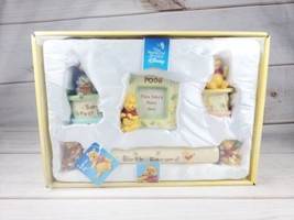 Winnie The Pooh Newborn Baby&#39;s First Disney Baby Keepsake Gift Set 4pc New - £16.01 GBP