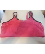 New Womens Nike Training Top 225378 L PINK dri-fit bra top workout shirt... - $29.99