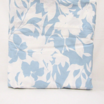 Eddie Bauer Floral Light Blue and White Cotton Percale Queen Flat Sheet - £35.97 GBP