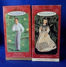 Hallmark Keepsake Scarlett O&#39;Hara &amp; Rhett Butler Gone With the Wind Ornaments - £14.63 GBP