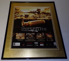 Sniper Elite 2005 PS2 Framed 11x14 ORIGINAL Advertisement - $24.25