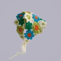 Cute Knitted flower hairband,strawberry Crochet hair kerchief - £20.68 GBP