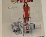 The Closer Magazine Pinup Picture Print Ad Kyra Sedgwick TNT - $4.94