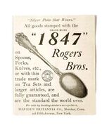 Roger Bros 1847 Silverware 1897 Advertisement Victorian Utensils ADBN1zzz - €17,15 EUR