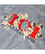 The Disney Store Men&#39;s 101 Dalmatians Denim Shirt Size Large Blue Button Up - $106.92