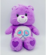 Care Bears Share Bear Hasbro American Greetings Lavender Purple 12&quot; Plus... - £7.03 GBP