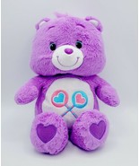 Care Bears Share Bear Hasbro American Greetings Lavender Purple 12&quot; Plus... - $12.21 CAD