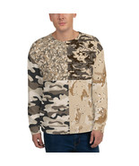 65 MCMLXV Unisex Camouflage Print Mix Sweatshirt - £52.08 GBP