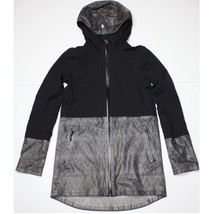 Ivivva by Lululemon Girl&#39;s Black &amp; Gray Mesh with the Rain Jacket size 10 - £46.98 GBP
