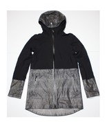 Ivivva by Lululemon Girl&#39;s Black &amp; Gray Mesh with the Rain Jacket size 10 - £47.89 GBP