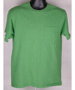 Pocket T Shirt-M-Heather Green-Fruit of the Loom-Men's Tee - $12.74