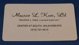 Maurice Knie Werbe Plastik Gebet Karte - $33.82