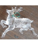 Gently Used Plastic Reindeer Christmas Ornament - VERY CUTE VGC - GREAT ... - £9.34 GBP