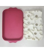 Tupperware Animal Wigglers Jello Cookie Mold Set Pink Vintage instructio... - £10.38 GBP