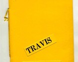 Travis Lunch Room Menu in Cut Out Cover South Travis in Sherman Texas 19... - £118.19 GBP