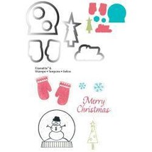 Sizzix Holiday Collection Framelits Die And Repositionable Rubber Stamp ... - £40.18 GBP