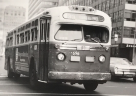 1970s SEPTA Bus #696 Venango via 22nd Route 33 B&amp;W Photograph Philadelphia PA - $9.49