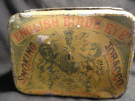 Yellow Orange English Birds Eye Smoking Tobacco Tin - $23.99