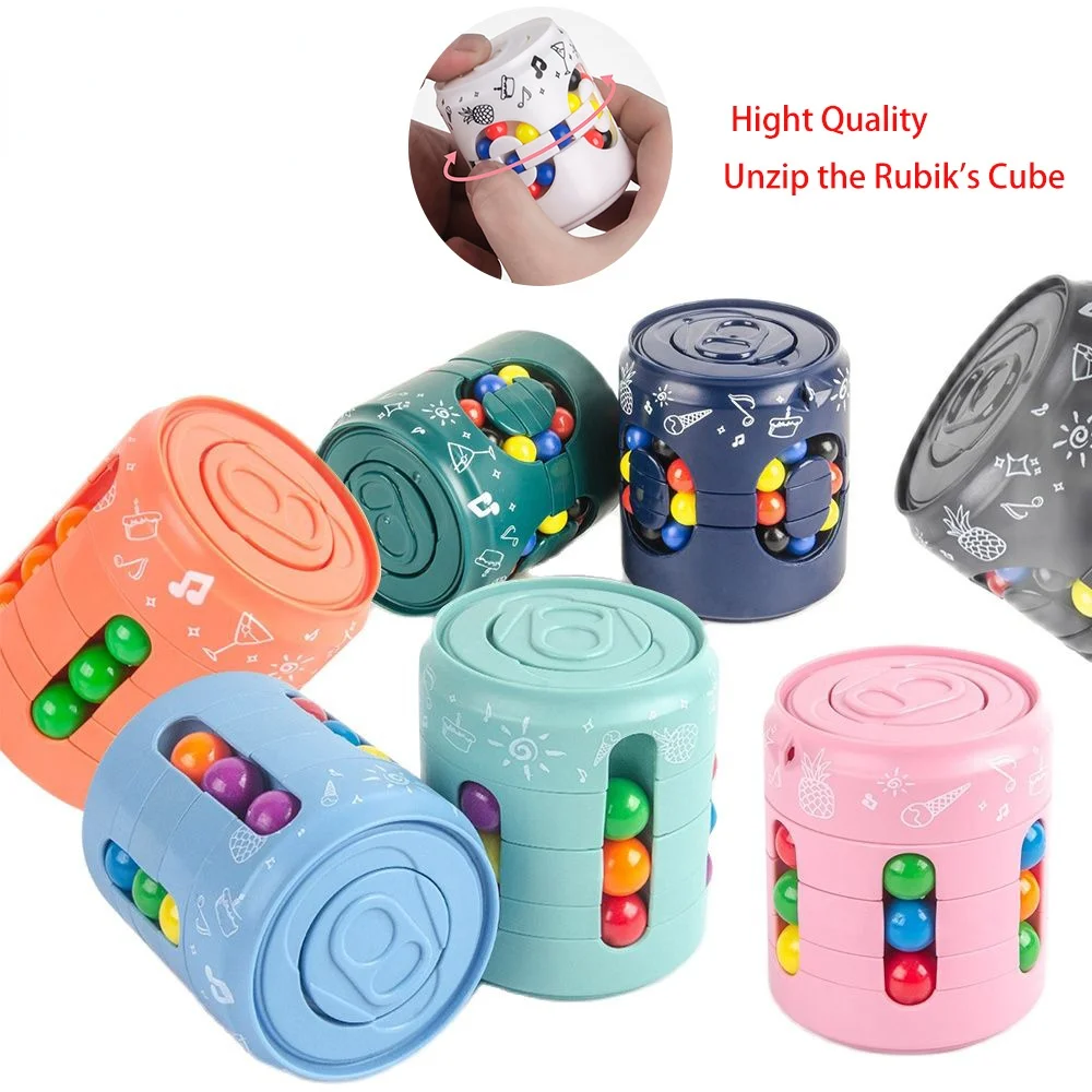 Magic Cube Fidget Toys For Children Intelligence Fingertip Cube Disk Spin - £10.07 GBP+