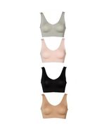 Rhonda Shear 4‑Pack Original Ahh Bras S (CH/Petite) White, Beige, Peri B... - $41.83 CAD