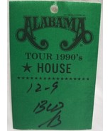 ALABAMA - VINTAGE ORIGINAL 1990&#39;s TOUR CONCERT TOUR CLOTH BACKSTAGE PASS - £7.56 GBP