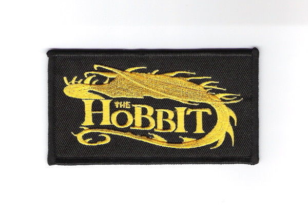 The Hobbit Dragon and Name Logo Embroidered Patch, Lord of the Rings NEW... - $7.84