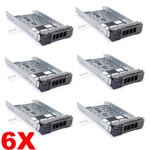 Lot of 6, 3.5&quot; Hard Drive Tray Caddy For Dell PowerEdge R710 Hot-Plug US... - £65.20 GBP