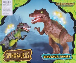 Spinosaurus Walking Dinosaur LED Eyes &amp; Tongue with Realistic Roars Sounds Dinos - £24.20 GBP