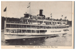 Steamer Peter Stuyvesant on the Hudson River Ship Postcard - £7.53 GBP